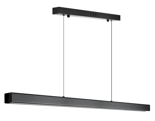 SX41-100CM-40W-BK | Modernus stačiakampis pakabinamas šviestuvas | nuotolinio valdymo pultas | LED | juodas