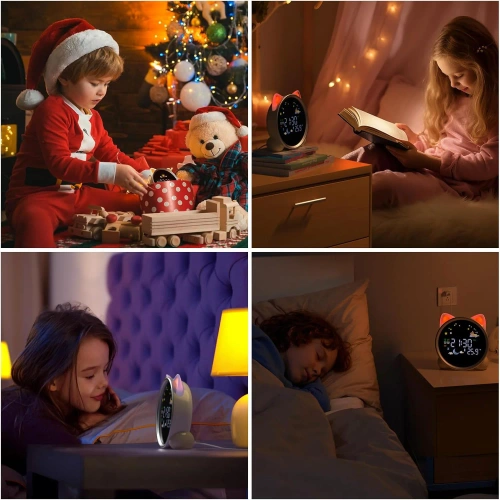 SG-7-W | Ceas deşteptător cu lumină LED | Privește cu un cronometru