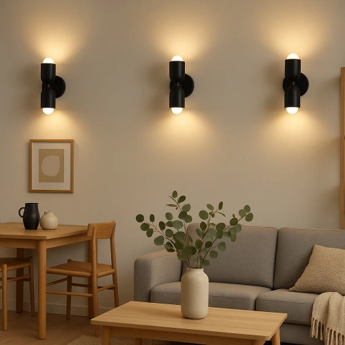 Applique da parete LED E27 | applique di design per soggiorno o camera da letto | YG-W008-B+B