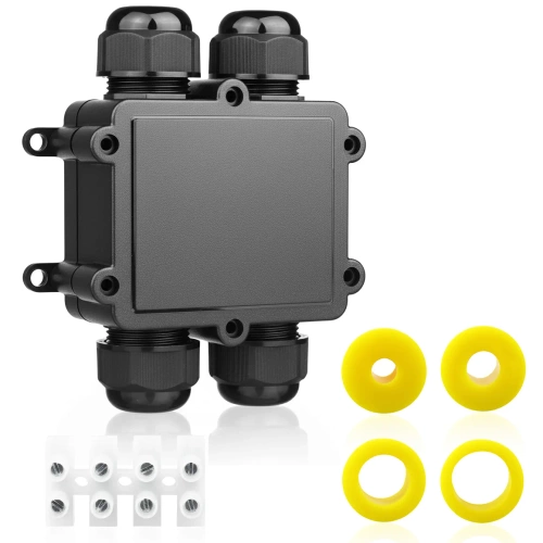 Hermetická kabelová spojovací krabice IP68 4-pólová | elektrická spojka 450 V 24 A pro kabely 3–14 mm | M686-H