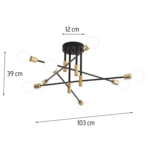 RLH-80S-W | Modern ceiling lamp | Multiple light sources