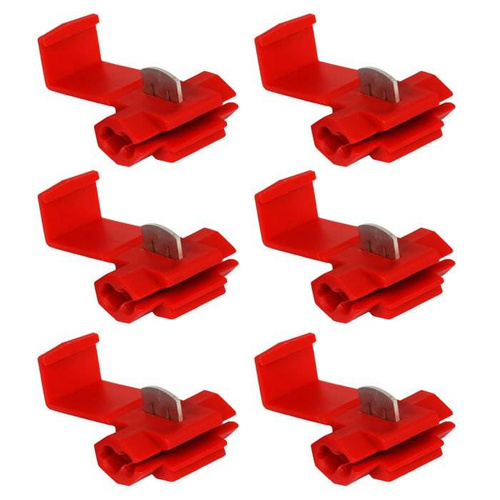 6x Red quick coupler 0.5-1.5 mm