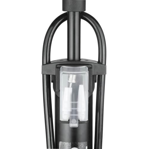 Kerékpárpumpa nyomásmérővel Presta Schrader Dunlop 160 PSI | Padlópumpa nyomásmérővel és adapterekkel gumikhoz és labdákhoz | Univerzális kerékpárpumpa nyomásmérővel 11 bar | ZY-6138C