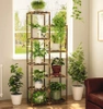 NZ252-BAMBOO | Wooden flower stand for flower pots | Plant stand | Flower shelf