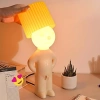 Vicces éjjeli lámpa félénk fiú alakban | modern USB LED asztali lámpa meleg fénnyel | YG-S295