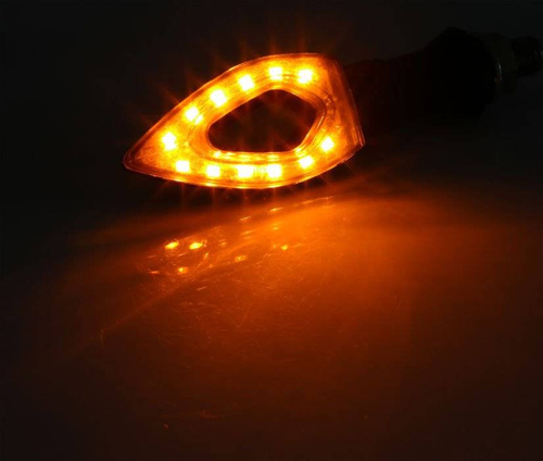 LED-richtingaanwijzers voor motorfietsen | 12 LED's | blaar | 2 stukken