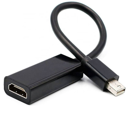 HDMI-Adapterkabel (Buchse) auf Mini DisplayPort | 4K | 20 cm | HDMI v1.4 | MDP-H-30CM-Black