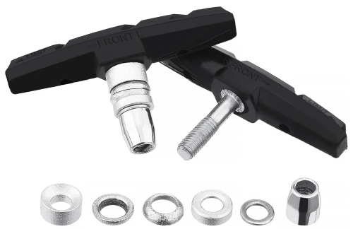 Pastiglie freno per bicicletta V-Brake | Blocchi asimmetrici da avvitare 70mm | SJSCP-03-B