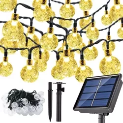 SDC-Q40LED-6M | LED solar garden garland | 6 meters, 40 LEDs