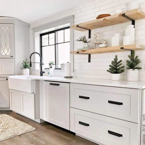 JZ-J230-NOIR | 4 supports d'étagère | Équerre pour étagère | Support d'étagère