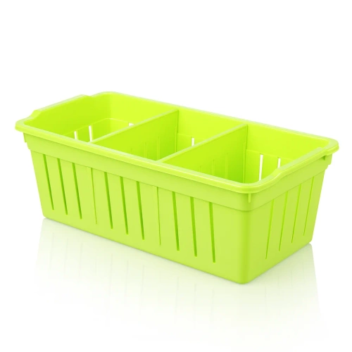 Organizator condimente pentru bucătărie | recipient cu compartimente | verde | KCS-L328-GREEN