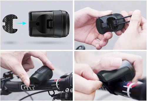 Electronic Bike Bell with Alarm 125 dB | Waterproof Bell with Anti-Theft Alarm Function | EH-128