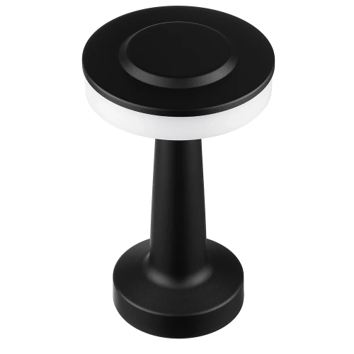 HJA14-SORT | Trådløs bordlampe | Berøringsfølsom natlampe med justerbar lysfarve | USB lys