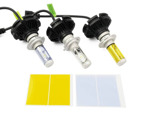 Set LED-lampen H7 X3 DIODE TYPE ZES 50W 12000 lm