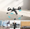Mini bicicleta ergométrica com resistência ajustável e contador LCD | Bicicleta de reabilitação dobrável para braços e pernas | Rotor | DH-301