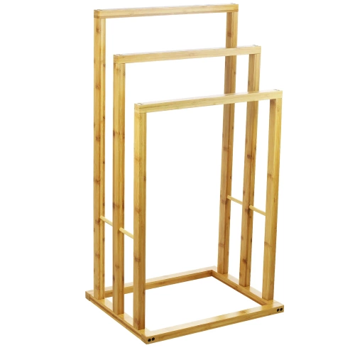 TRF-420 | Toallero | Soporte con tres brazos | Percha de baño | Percha de pie