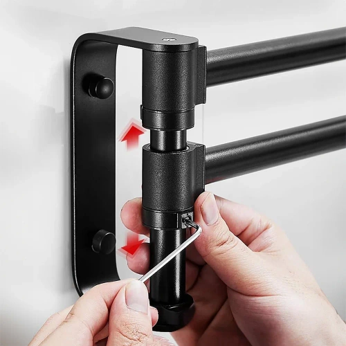 BTS-R003-B | Bathroom Towel Rack | 3 swivel arms