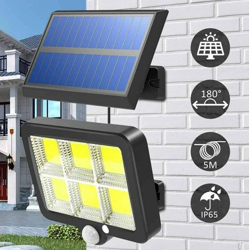 SSL-120LED | 120 LED COB solar lamp with modular solar panel
