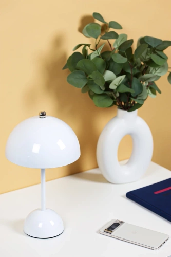 HJA27-1-WHITE | Stylish table lamp | Wireless night lamp with three lighting colors