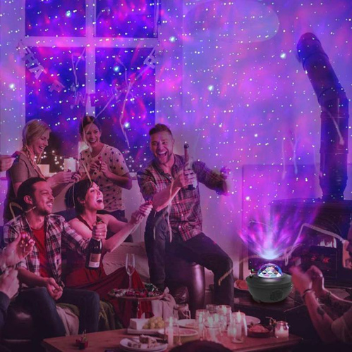 NL-03 | Star LED roterende stjerne, himmel og hav projektor | 21 unikke tilstande | Fjern