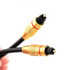 TS07-3-3M-Black | Toslink optical cable | GOLD - gold-plated connectors | HQ