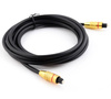 TS07-3-3M-Black | Toslink optical cable | GOLD - gold-plated connectors | HQ