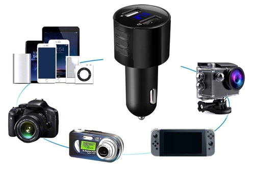 Bluetooth FM-Transmitter für Auto mit LED-Anzeige | USB-Ladegerät | Freisprecheinrichtung | X20