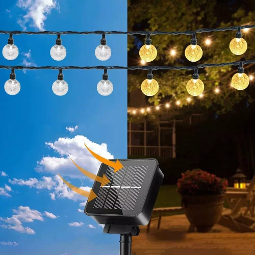 SDC-Q40LED-6M | LED napelemes kerti füzér | 6 méter, 40 LED