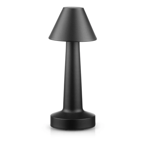 HJA12-BLACK | Vezeték nélküli asztali lámpa | Érintésérzékeny éjszakai lámpa állítható fényszínnel | USB lámpa