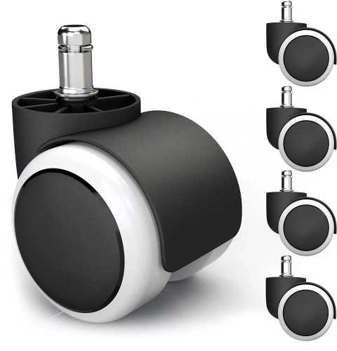 WXL-D50MM-5KS | Univerzální kolečka ke kancelářské židli | Sada 5 koleček na nábytek | Kolečka pro otočnou židli