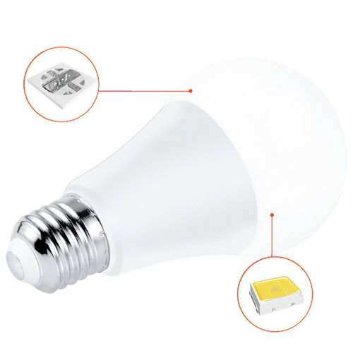 A60-RGB-9W | RGB LED žiarovka 16 farieb | E27 závit | guľa | IR diaľkové ovládanie