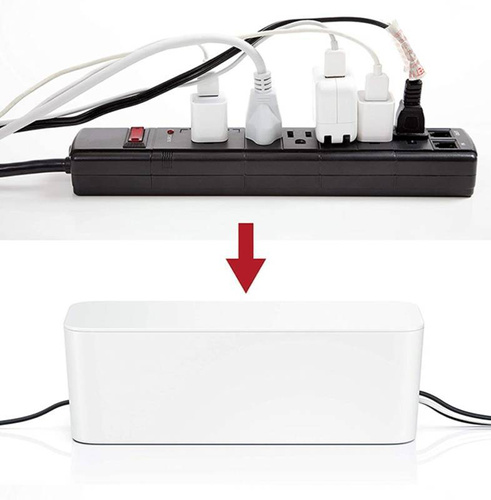 Kabel-Organizer Box | Größe M | Aufbewahrungsbox für Steckdosenleisten und Kabel | CB-M