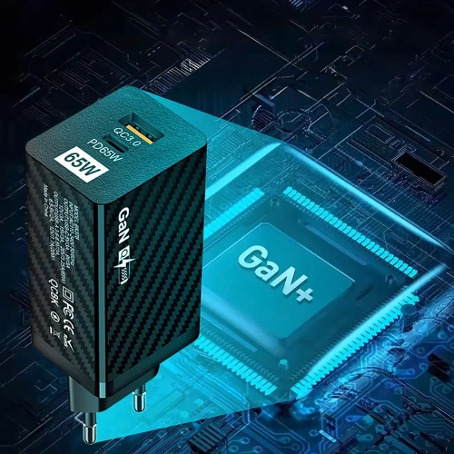 GaN | 65 W-os gyorsfali töltő USB és USB-C PD 3.0 portokkal