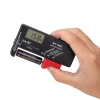 Digitales Voltmeter | Universeller Batterie- und Akkutester | schwarz | BT-168D-BLACK