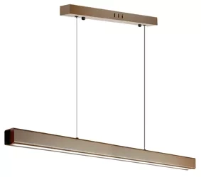 SX41-80CM-32W-BR | Modern rectangular hanging lamp | remote control | LED | Brown 