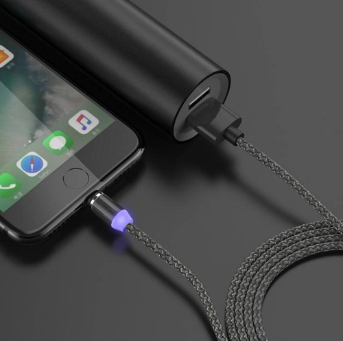 AM23 | 3in1 2M | Magnetic USB cable to charge your phone | Quick Charge 3.0 2.4A