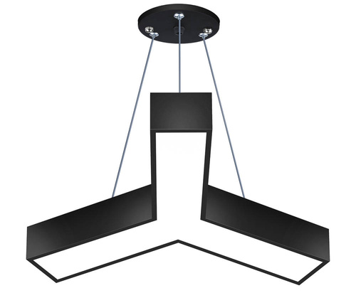 LPL-001 | Luminária de teto suspensa LED 20W | Forma em Y | alumínio | CCD sem piscar | Φ60x10x6