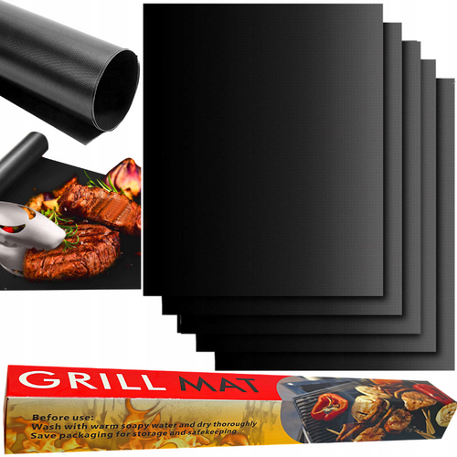 BTF-430-B-5x | Teflon grillmåtte | Genanvendelig rist | Grillbakke