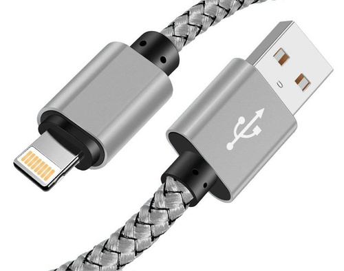 C06 | Lightning (iPhone) 1M | Nylon USB kábel iPhone 11 XS XR X 8 7 6 5S SE készülékhez