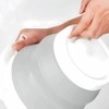 XCP-5L-GRIGIO | Secchio pieghevole | Silicone | Portatile
