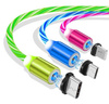AM67 | 3v1 2M | Svítící magnetický nabíjecí kabel se 3 koncovkami