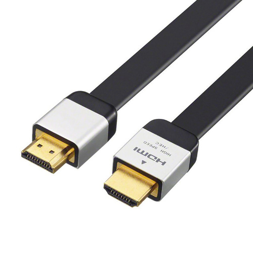 HDMI-Kabel flach | High Speed mit Ethernet 2 m | HWD-2.0-2M