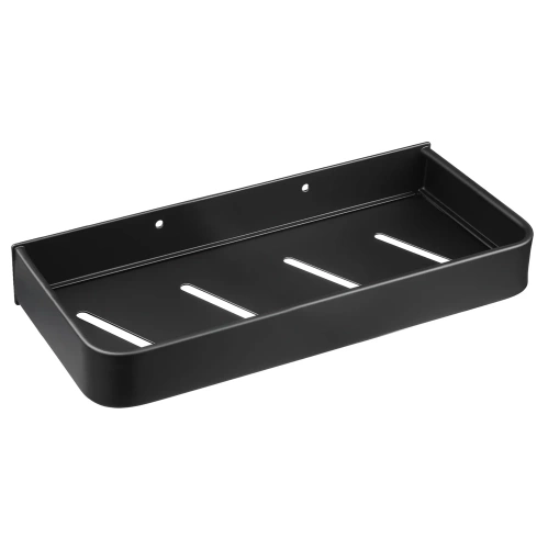 BSU-L30CM-B | Bathroom shelf above the sink | shower organizer | Black