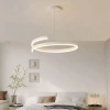 RLO-50CM-50W-W | Lámpara colgante moderna 50 cm | Lámpara LED espiral 50W
