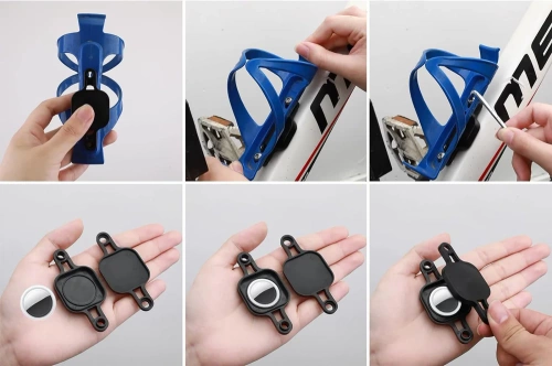 BAT-463-BLACK | Airtag bike holder | Locator holder.