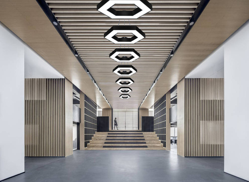 LPL-002 | Závěsné LED stropní svítidlo 36W | šestiúhelník | hliník | CCD nebliká | Φ60x6