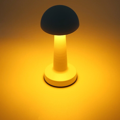 HJA11-ORO | Lámpara de mesa inalámbrica | Lámpara de noche sensible al tacto con color de luz ajustable | Lámpara USB SETAS