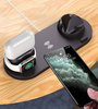 WD-01 | QI dock for Apple iPhone Airpods Watch | 15W wireless charger | 3 plugs - USB-C / Lightning / Micro USB