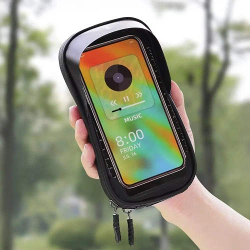 Sacoche de cadre vélo | étui tactile pour smartphone | sacoche vélo étanche EVA | organiseur pour vélo 464-OPP