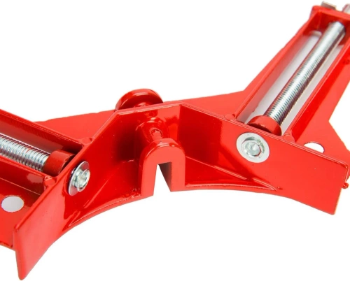 AZ-C90-ROJO | Abrazadera angular para carpintería | Vicepresidente de esquina | Abrazadera para montaje en ángulo